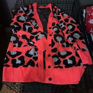 Cheetah print cardigan 2X from Torrid